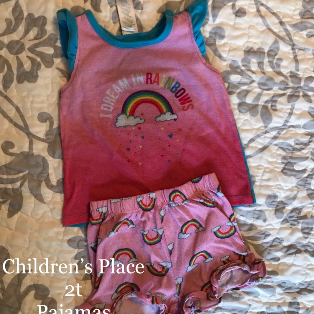 Lot of 2T toddler girl pajamas